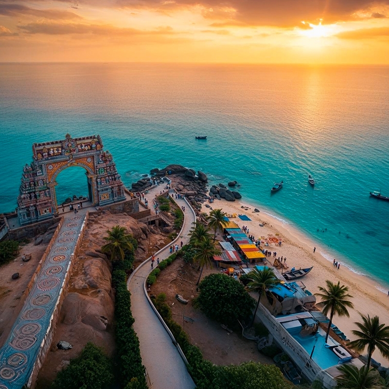 Spiritual & Scenic South – Madurai,Rameswaram ,Kanyakumari & Kovalam